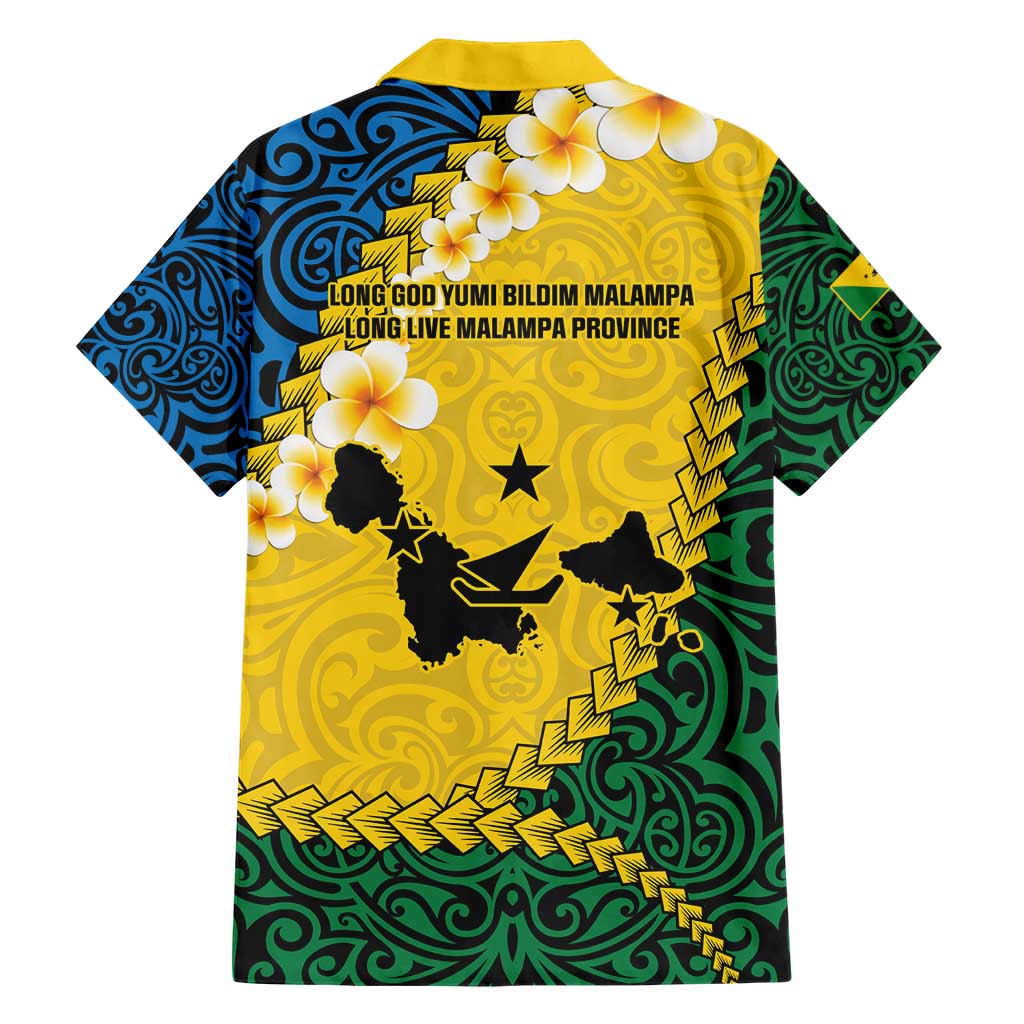 Malampa Province Hawaiian Shirt Vanuatu Map - Plumeria Flag Color LT14 - Polynesian Pride
