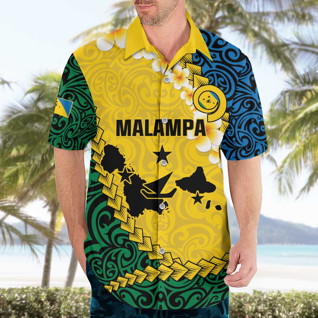Malampa Province Hawaiian Shirt Vanuatu Map - Plumeria Flag Color LT14 - Polynesian Pride