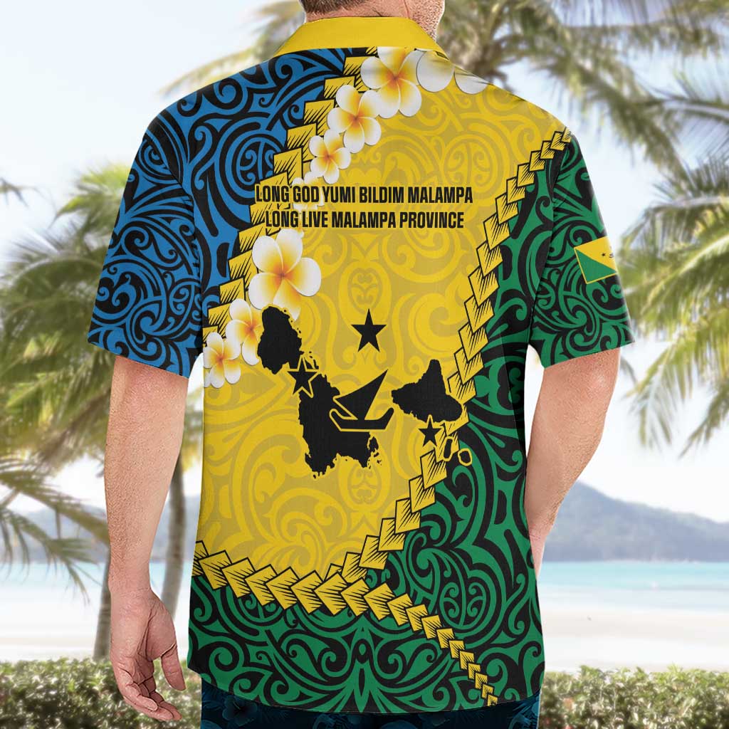 Malampa Province Hawaiian Shirt Vanuatu Map - Plumeria Flag Color LT14 - Polynesian Pride