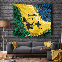 Malampa Province Tapestry Vanuatu Map - Plumeria Flag Color LT14 - Polynesian Pride