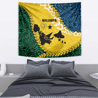 Malampa Province Tapestry Vanuatu Map - Plumeria Flag Color LT14 - Polynesian Pride
