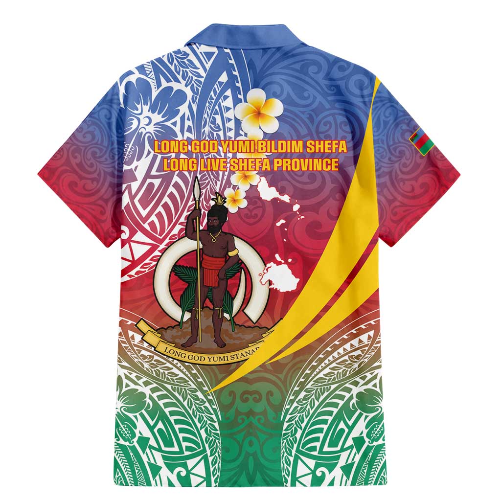 Shefa Province Family Matching Mermaid Dress and Hawaiian Shirt Vanuatu Pattern Map - Plumeria Flag Color LT14 - Polynesian Pride
