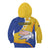 Torba Province Kid Hoodie Vanuatu Pattern Crocodile - Plumeria Flag Color
