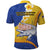Torba Province Polo Shirt Vanuatu Pattern Crocodile - Plumeria Flag Color