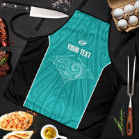 Custom New Zealand Stingray Oztag Apron Tag Rugby Maori Pattern Teal Version LT14 Teal - Polynesian Pride