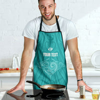 Custom New Zealand Stingray Oztag Apron Tag Rugby Maori Pattern Teal Version LT14 - Polynesian Pride