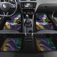 Personalized Polynesian Memorial Car Mats Dragonflies Appear When Angels Are Near LT14 Set 4pcs Colorful - Polynesian Pride