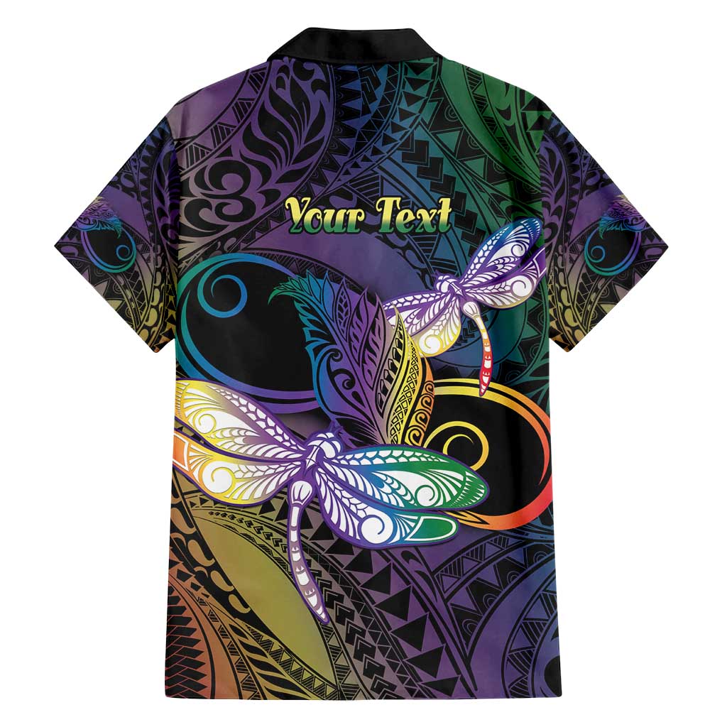 Personalized Polynesian Memorial Family Matching Long Sleeve Bodycon Dress and Hawaiian Shirt Dragonflies Appear When Angels Are Near LT14 - Polynesian Pride