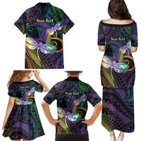 Personalized Polynesian Memorial Family Matching Puletasi and Hawaiian Shirt Dragonflies Appear When Angels Are Near LT14 - Polynesian Pride