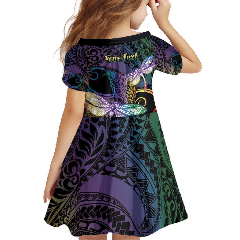 Personalized Polynesian Memorial Family Matching Tank Maxi Dress and Hawaiian Shirt Dragonflies Appear When Angels Are Near LT14 - Polynesian Pride