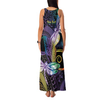Personalized Polynesian Memorial Family Matching Tank Maxi Dress and Hawaiian Shirt Dragonflies Appear When Angels Are Near LT14 - Polynesian Pride
