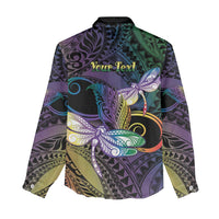 Personalized Polynesian Memorial Women Casual Shirt Dragonflies Appear When Angels Are Near LT14 - Polynesian Pride