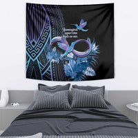 Polynesian Memorial Tapestry Hummingbirds Appear When Angels Are Near LT14 - Polynesian Pride
