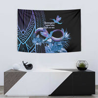 Polynesian Memorial Tapestry Hummingbirds Appear When Angels Are Near LT14 - Polynesian Pride