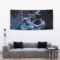 Polynesian Memorial Tapestry Hummingbirds Appear When Angels Are Near LT14 - Polynesian Pride
