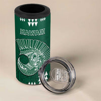 Hawaii Football 4 in 1 Can Cooler Tumbler Kakau Rainbow Warriors Helmet LT14 - Polynesian Pride