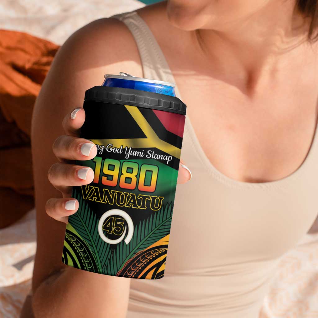 Vanuatu 1980 4 in 1 Can Cooler Tumbler Hapi 45 Yia Indipendens Anivesari