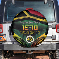 Vanuatu 1980 Spare Tire Cover Hapi 46 Yia Indipendens Anivesari LT14 Black - Polynesian Pride