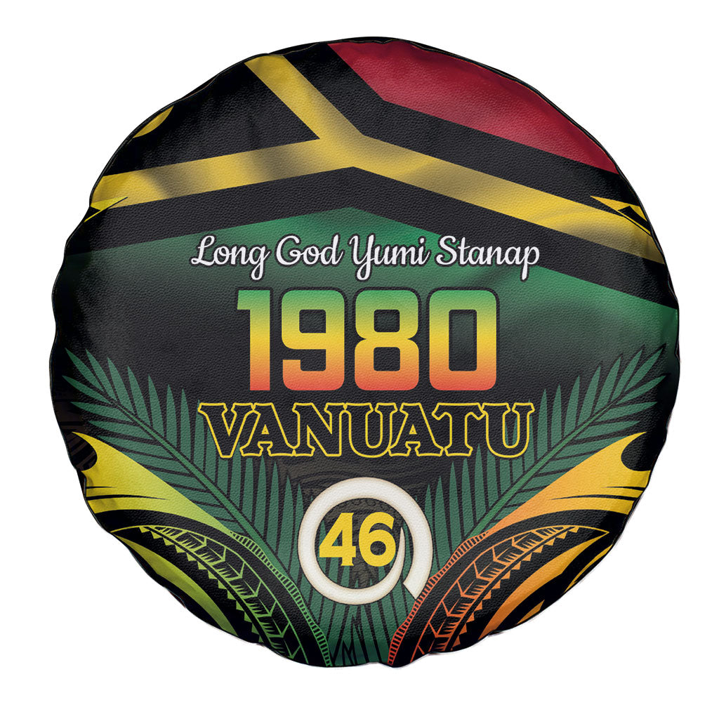 Vanuatu 1980 Spare Tire Cover Hapi 46 Yia Indipendens Anivesari LT14 - Polynesian Pride
