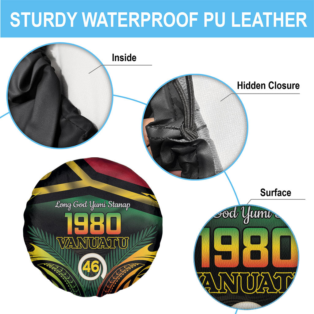 Vanuatu 1980 Spare Tire Cover Hapi 46 Yia Indipendens Anivesari LT14 - Polynesian Pride