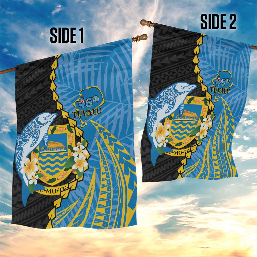 Tuvalu Independence Day Garden Flag Manuia te tutokotasi o Tuvaluan Dolphin Tattoo