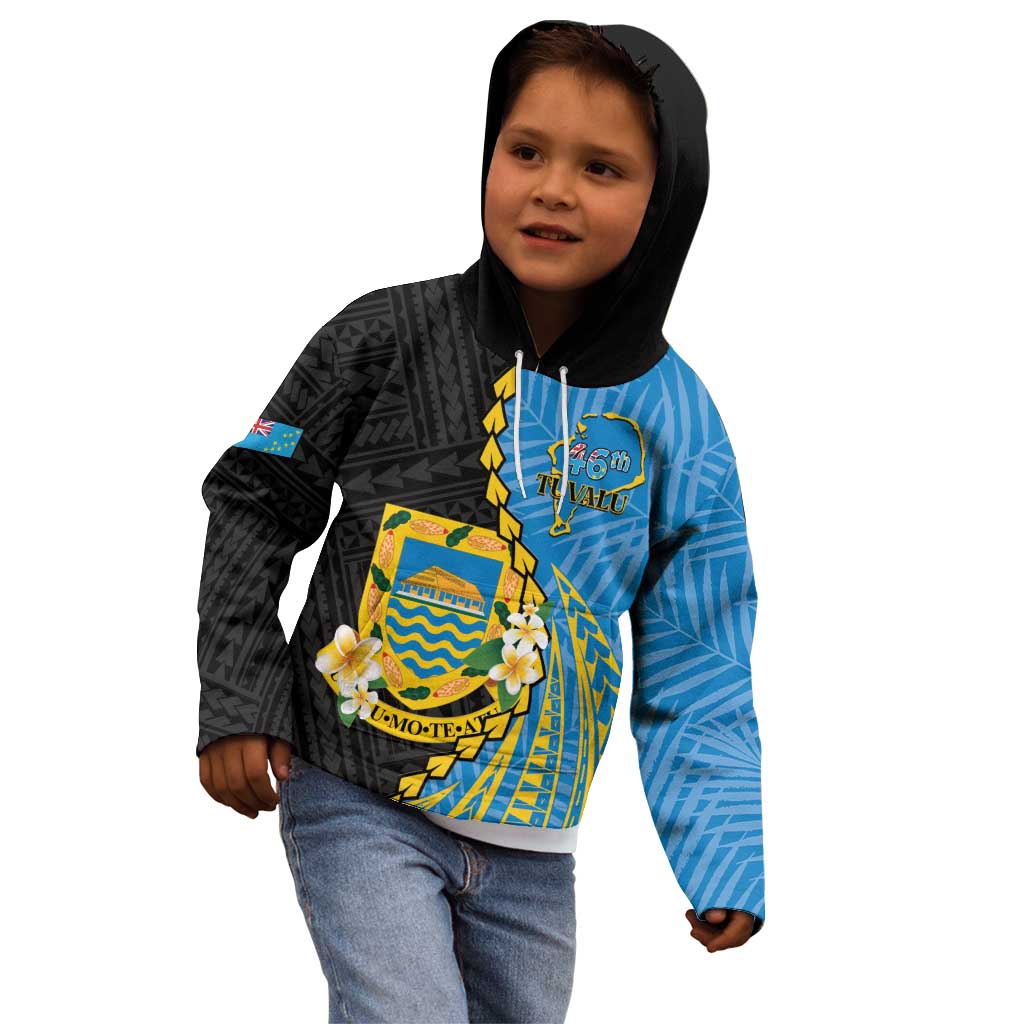 Tuvalu Independence Day Kid Hoodie Manuia te tutokotasi o Tuvaluan Dolphin Tattoo LT14 - Polynesian Pride