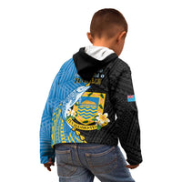 Tuvalu Independence Day Kid Hoodie Manuia te tutokotasi o Tuvaluan Dolphin Tattoo LT14 - Polynesian Pride