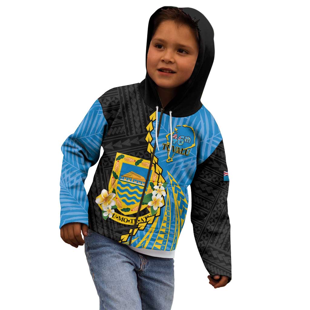 Tuvalu Independence Day Kid Hoodie Manuia te tutokotasi o Tuvaluan Dolphin Tattoo LT14 - Polynesian Pride