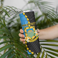 Tuvalu Independence Day Skinny Tumbler Manuia te tutokotasi o Tuvaluan Dolphin Tattoo LT14 - Polynesian Pride