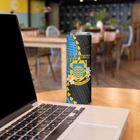 Tuvalu Independence Day Skinny Tumbler Manuia te tutokotasi o Tuvaluan Dolphin Tattoo LT14 - Polynesian Pride