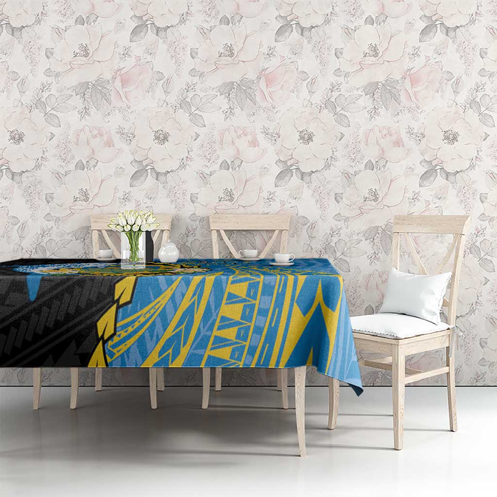 Tuvalu Independence Day Tablecloth Manuia te tutokotasi o Tuvaluan Dolphin Tattoo