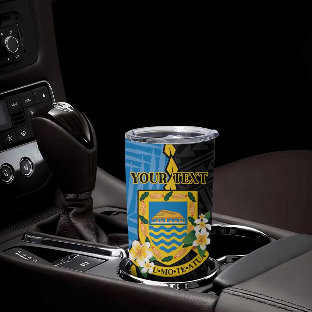 Tuvalu Independence Day Tumbler Cup Manuia te tutokotasi o Tuvaluan Dolphin Tattoo LT14 - Polynesian Pride
