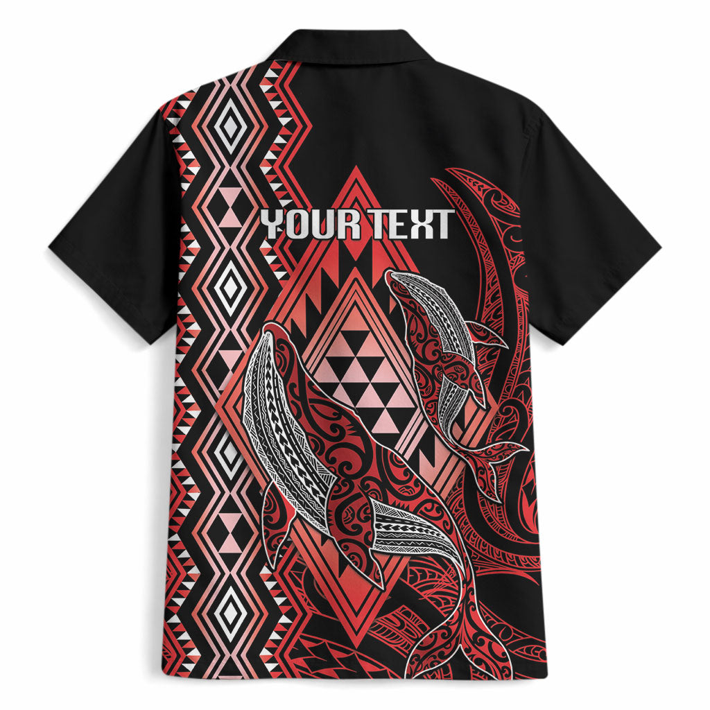 Aotearoa Iwi Ngapuhi Personalised Hawaiian Shirt NZ Maori Humpback Whale Taniko Motifs LT14 - Polynesian Pride