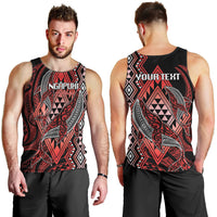 Aotearoa Iwi Ngapuhi Personalised Men Tank Top NZ Maori Humpback Whale Taniko Motifs LT14 - Polynesian Pride