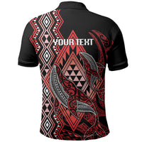 Aotearoa Iwi Ngapuhi Personalised Polo Shirt NZ Maori Humpback Whale Taniko Motifs LT14 - Polynesian Pride