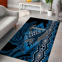 Aotearoa Iwi Ngati Porou Area Rug NZ Maori Humpback Whale Taniko Motifs LT14 - Polynesian Pride