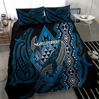 Aotearoa Iwi Ngati Porou Bedding Set NZ Maori Humpback Whale Taniko Motifs LT14 - Polynesian Pride