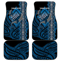 Aotearoa Iwi Ngati Porou Personalised Car Mats NZ Maori Humpback Whale Taniko Motifs LT14 - Polynesian Pride