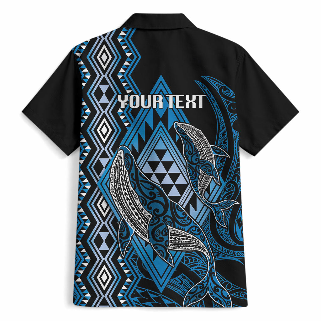 Aotearoa Iwi Ngati Porou Personalised Hawaiian Shirt NZ Maori Humpback Whale Taniko Motifs LT14 - Polynesian Pride