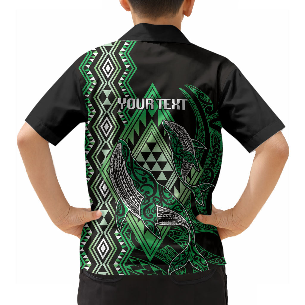 Aotearoa Iwi Ngai Tahu Personalised Hawaiian Shirt NZ Maori Humpback Whale Taniko Motifs LT14 - Polynesian Pride