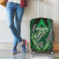 Aotearoa Iwi Ngai Tahu Luggage Cover NZ Maori Humpback Whale Taniko Motifs LT14 - Polynesian Pride
