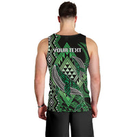 Aotearoa Iwi Ngai Tahu Personalised Men Tank Top NZ Maori Humpback Whale Taniko Motifs LT14 - Polynesian Pride
