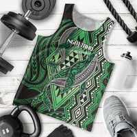 Aotearoa Iwi Ngai Tahu Personalised Men Tank Top NZ Maori Humpback Whale Taniko Motifs LT14 - Polynesian Pride