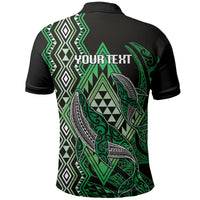 Aotearoa Iwi Ngai Tahu Personalised Polo Shirt NZ Maori Humpback Whale Taniko Motifs LT14 - Polynesian Pride