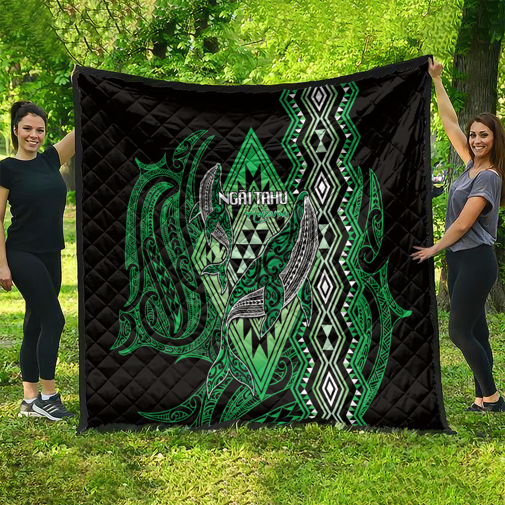 Aotearoa Iwi Ngai Tahu Quilt NZ Maori Humpback Whale Taniko Motifs LT14 - Polynesian Pride