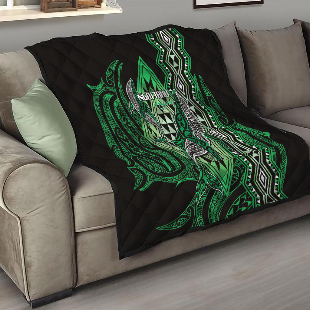 Aotearoa Iwi Ngai Tahu Quilt NZ Maori Humpback Whale Taniko Motifs LT14 - Polynesian Pride