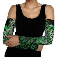 Aotearoa Iwi Ngati Pikiao Personalised Arm Sleeves NZ Maori Humpback Whale Taniko Motifs LT14 - Polynesian Pride