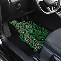 Aotearoa Iwi Ngati Pikiao Personalised Car Mats NZ Maori Humpback Whale Taniko Motifs LT14 - Polynesian Pride