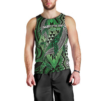Aotearoa Iwi Ngati Pikiao Personalised Men Tank Top NZ Maori Humpback Whale Taniko Motifs LT14 - Polynesian Pride