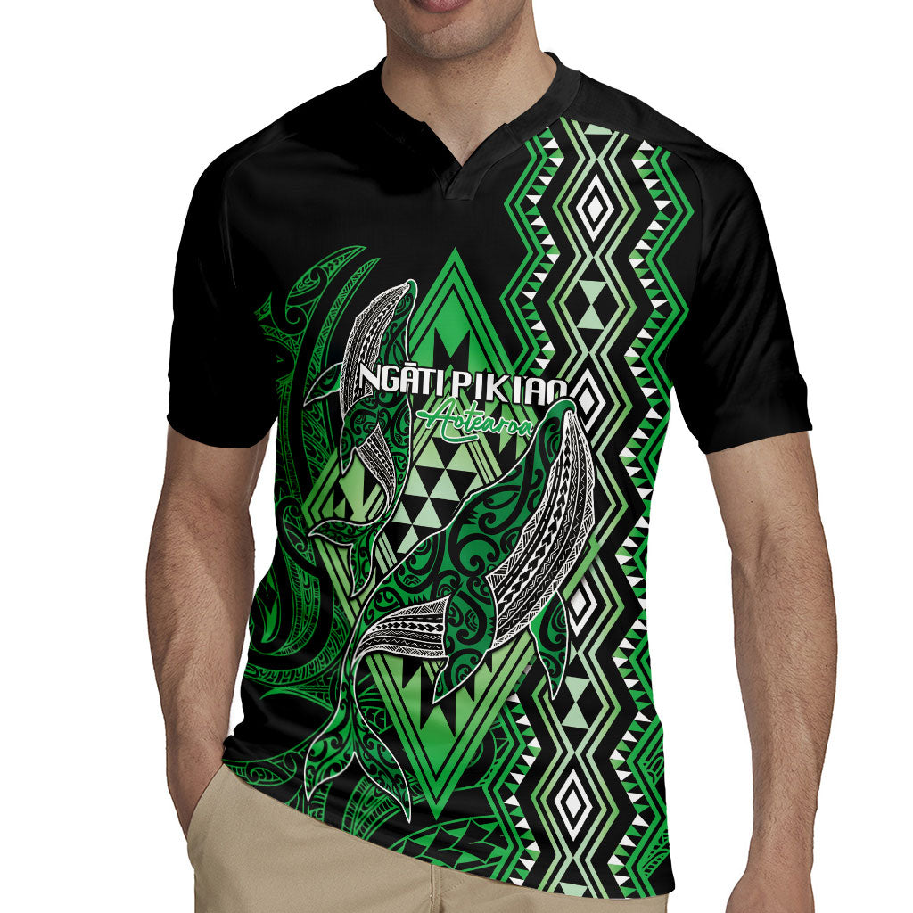 Aotearoa Iwi Ngati Pikiao Personalised Rugby Jersey NZ Maori Humpback Whale Taniko Motifs LT14 - Polynesian Pride